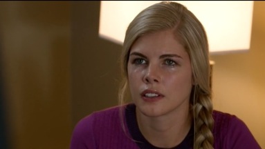 Sarah Jurgens in an episode of Covert Affairs for the USA Network