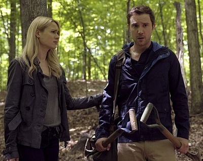 Kristen Hager and Sam Huntington in Being Human