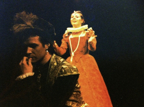 Portia and Bassanio in The Merchant of Venice, with David McCann and Jeannette Lambermont-Morey.